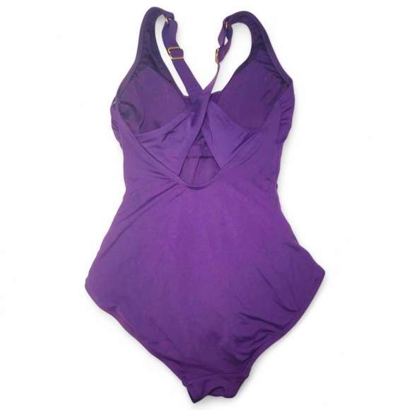 Lands' End Purple One-Piece Swimsuit Size Small - Picture 6 of 8